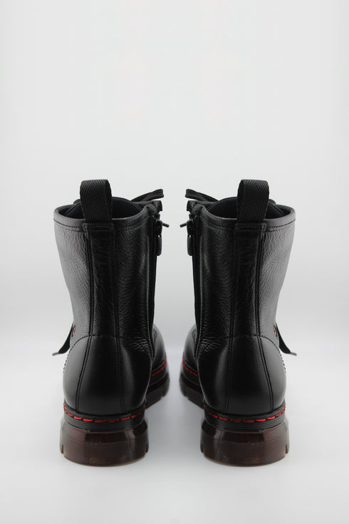 Robinson Leather Lace-Up Ankle Combat Boots